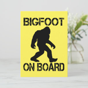 Invitation Bigfoot à bord Drôle Bigfoot