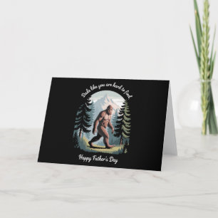Invitation Bigfoot Fête des Pères Sasquatch Papa Drôle