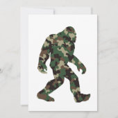 Invitation Bigfoot Sasquatch Camouflage (Devant)