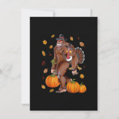 Invitation Bigfoot Sasquatch Turkey (Devant)