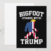 Invitation Bigfoot Se Déplace Avec Les Élections Trump De 202 (Devant / Derrière)