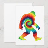 Invitation Bigfoot Tie Dye (Devant / Derrière)