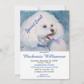 INVITATION BIJON FRISE PUPPY SOUHAITE UN JOLI ANNIVERSAIRE (Devant)