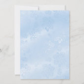 Invitation Bijou bleu étincelant Baptême/Invitation de baptêm (Dos)