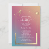 Invitation Bijou mystique Fête des mariées céleste d'or (Devant)