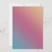 Invitation Bijou mystique Fête des mariées céleste d'or (Dos)