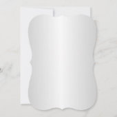 Invitation Bijou noir argenté Fête des mariées de flocon de n (Dos)