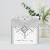 Invitation Bijou perle de superposition en argent blanc pour  (Debout devant)