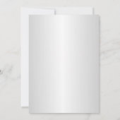 Invitation Bijou rose Argent Fête des mariées Flocon de neige (Dos)