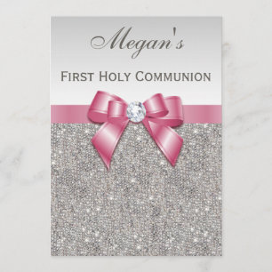 Invitation Bijoux argentés, arc et diamant de première sainte