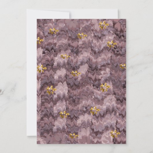 Invitation Bijoux en perles d'or et de blanc à Venise Joyeux  (Dos)