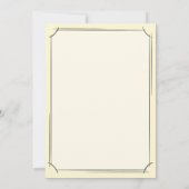 Invitation Bijoux en pierre de diamant jaune. 50 Mariages d'o (Dos)