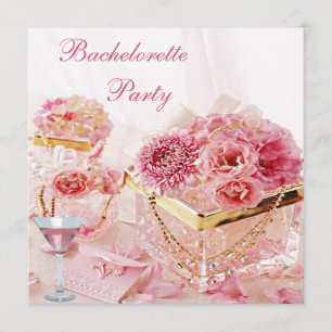 Invitation Bijoux, Martini rose et partie de Bachelorette de