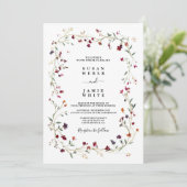 Invitation Bijoux Toned Wreath Mariage (Debout devant)