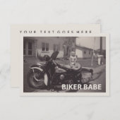 Invitation biker (Devant / Derrière)