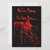 Invitation Biker Billy Black et Red Halloween Party (Dos)