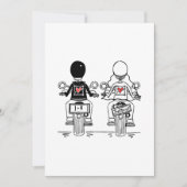 Invitation Biker Motorcycle Wedding Evening Reception (Devant)