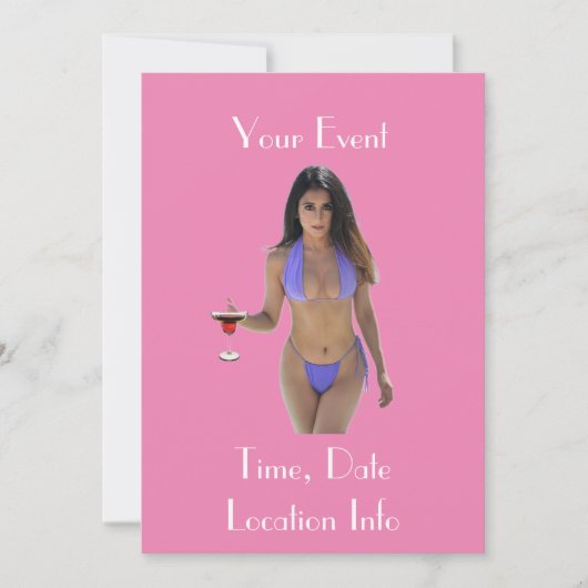 Invitation Bikini brun beauté Thunder_Cove (Devant)