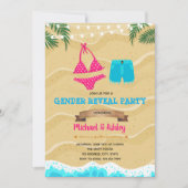 Invitation Bikini ou shorts d'un conseil d'administration inv (Devant)