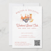 Invitation Bikinis et Bellinis Bachelorette Social Club (Devant)