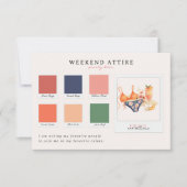 Invitation Bikinis et Bellinis Week-end Palette de couleurs (Devant)