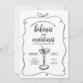 Invitation Bikinis et martinis à la peau noire (Devant)