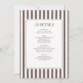 Invitation Bikinis et martinis Élégante bachelorette vintage (Dos)