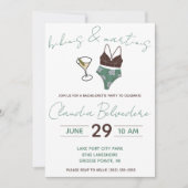 Invitation Bikinis et Martinis Thématique Bachelorette (Devant)