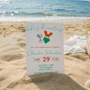 Invitation Bikinis et Martinis Thématique Bachelorette