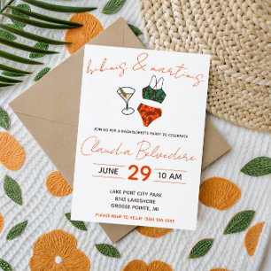 Invitation Bikinis et Martinis Thématique Bachelorette