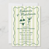 Invitation Bikinis & Martinis Bachelorette Party Itinerary (Devant)