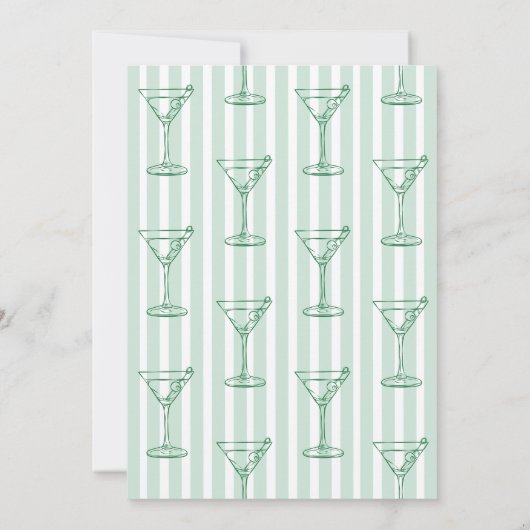 Invitation Bikinis & Martinis Green Bachelorette (Dos)