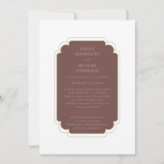 Invitation Bilingue Espagnol Boda Mariage Budget (Dos)