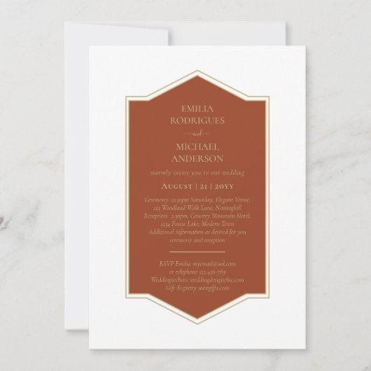 Invitation Bilingue Espagnol Boda Mariage Budget (Devant)