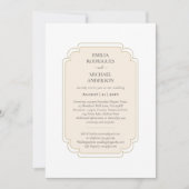 Invitation Bilingue Espagnol Boda Mariage Budget (Devant)