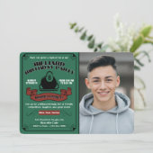 Invitation Billard Anniversaire Thème de la fête Photo person (Debout devant)