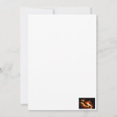 Invitation billes en flammes photographiées (Dos)