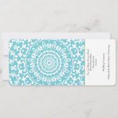 Invitation Billet Boarding Pass Mariage Destination Jamaïque  (Dos)