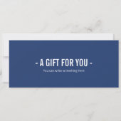 Invitation Billet cadeau de jeu de hockey surprise (Dos)