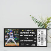 Invitation Billet Cadeau de Stade de Match de Baseball Surpri (Debout devant)