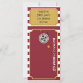 Invitation Billet cinéma Anniversaire fête ajouter photo Invi (Dos)