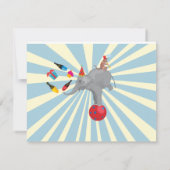 Invitation Billet Cirque ou Carnaval Bébé Reveal Douche (Dos)