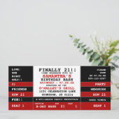 Invitation Billet concert du 21e anniversaire (Debout devant)