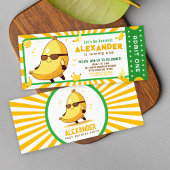 Invitation Billet d’anniversaire Fun Bananas Let’s Go