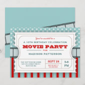 Invitation Billet d'admission de fête d'anniversaire de (Devant / Derrière)