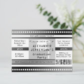 Invitation Billet d'admission de fin d'études ou de fête (Debout devant)