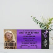 Invitation Billet d'admission de la mascarade VIP de sweet (Debout devant)