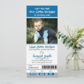 Invitation Billet d'anniversaire de baseball (Debout devant)