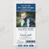 Invitation Billet d'anniversaire de baseball (Devant)