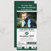 Invitation Billet d'anniversaire de football (Devant / Derrière)